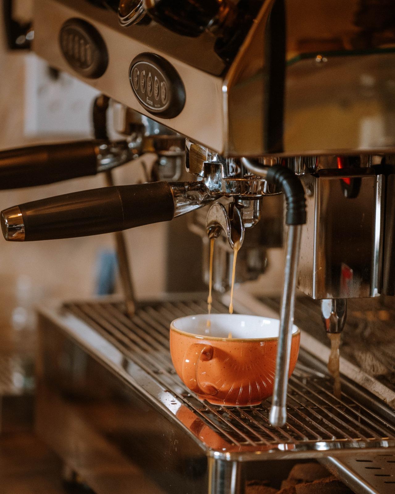 Espresso being poured